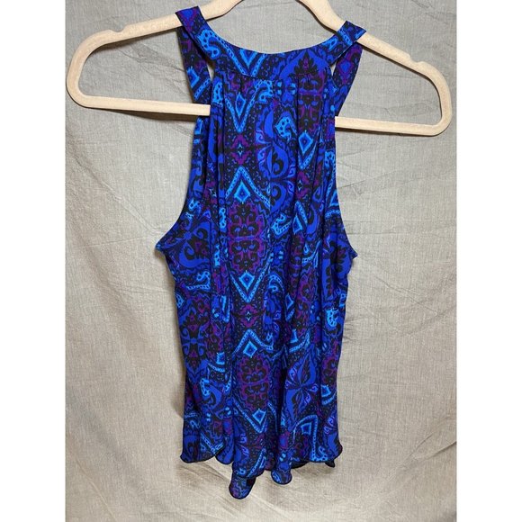 Express Shirt Womens Extra Small Blue Purple Geometric Tank Top Ladies. - Picture 5 of 8